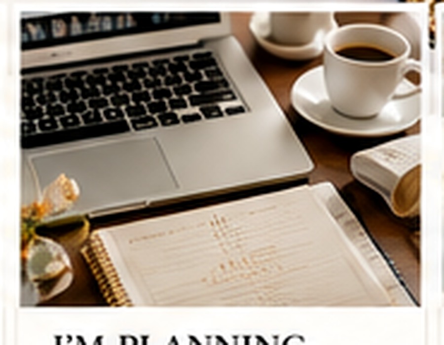 Wedding planning workspace