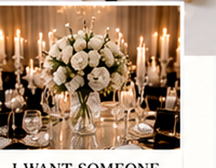 Candlelit wedding reception