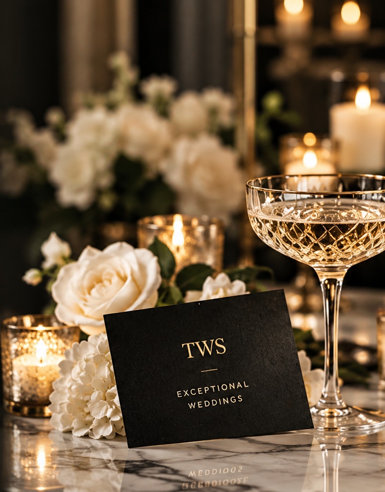 Candlelit luxury wedding reception